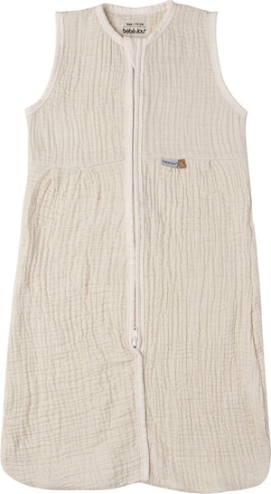 Bébé-jou bebe-jou pure cotton hydrofiele zomer slaapzak sand 90 cm