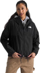 The north face w antora rain hoodie dames outdoorjas - tnf zwart