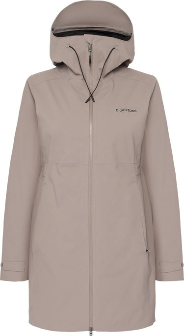 Didriksons bea wns parka 6 dames outdoorjas - ash brown