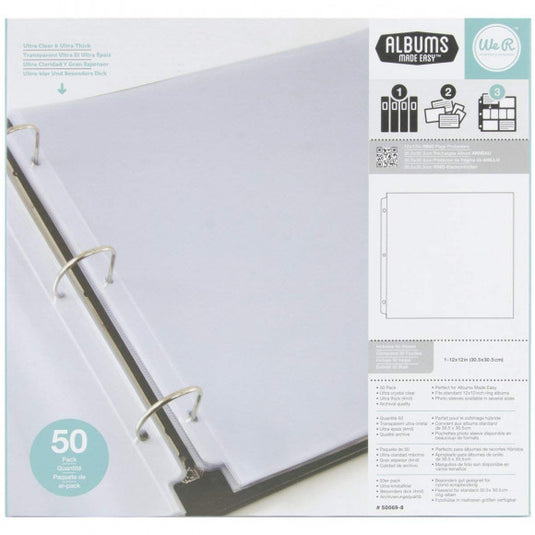 We r makers • page protectors 50pcs