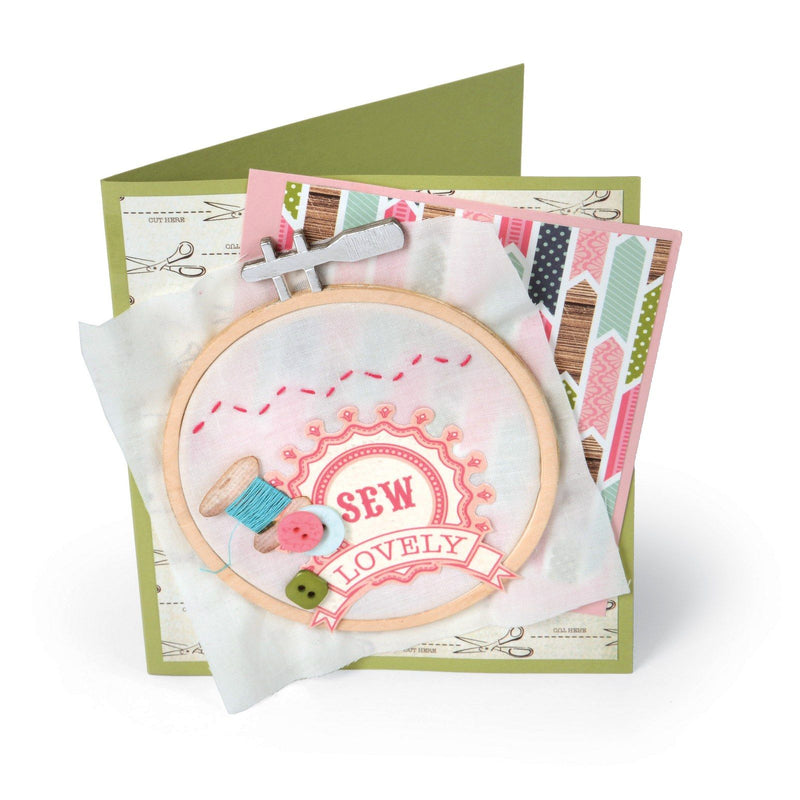 Afbeelding laden in galerijviewer, Sizzix • bigz die embroidery hoop
