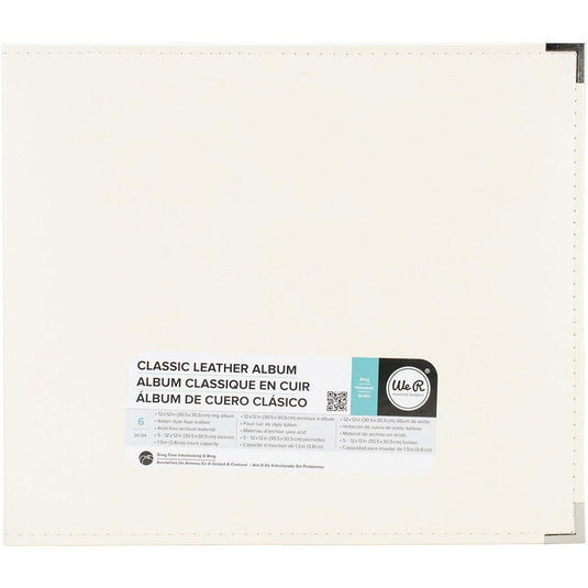 We r makers • classic leather ring album vanilla 30,5x30,5cm