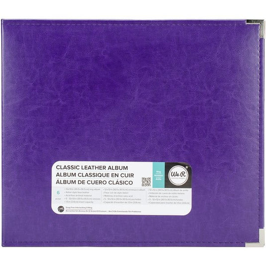 We r makers • classic leather ring album grape soda 30,5x30,5cm
