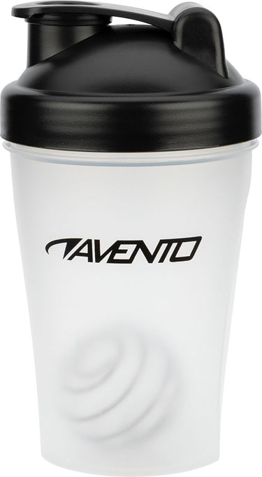Avento shakebeker - transparant zwart - 0,40 l