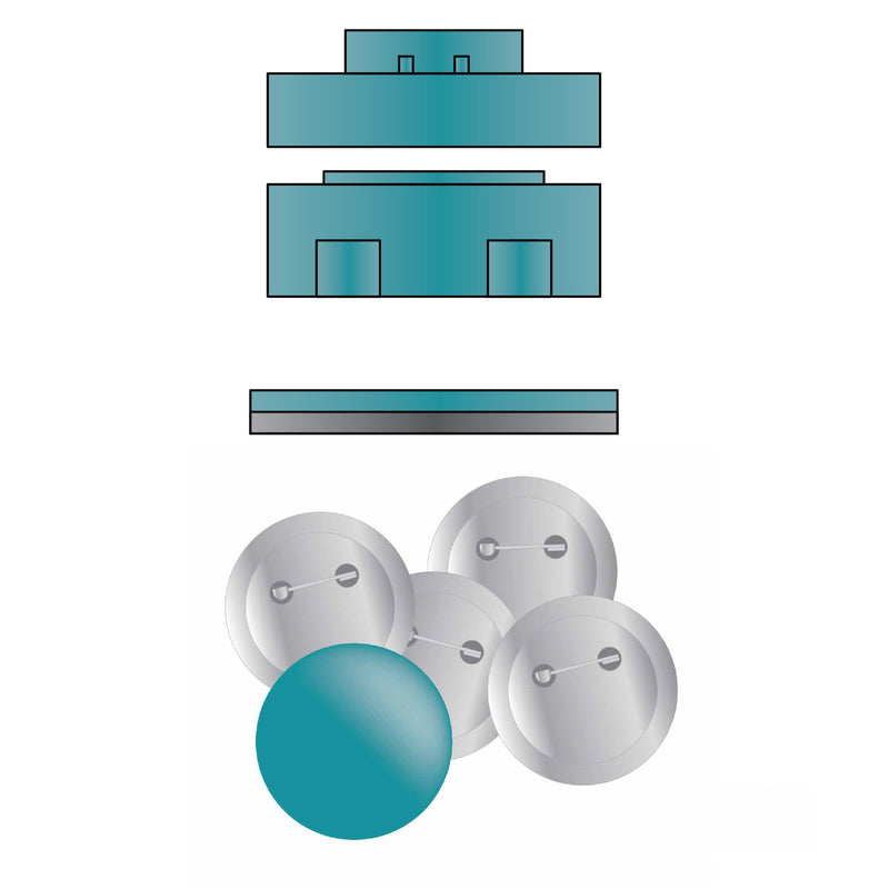 Afbeelding laden in galerijviewer, We r makers • button press inzetstuk groot ø58mm
