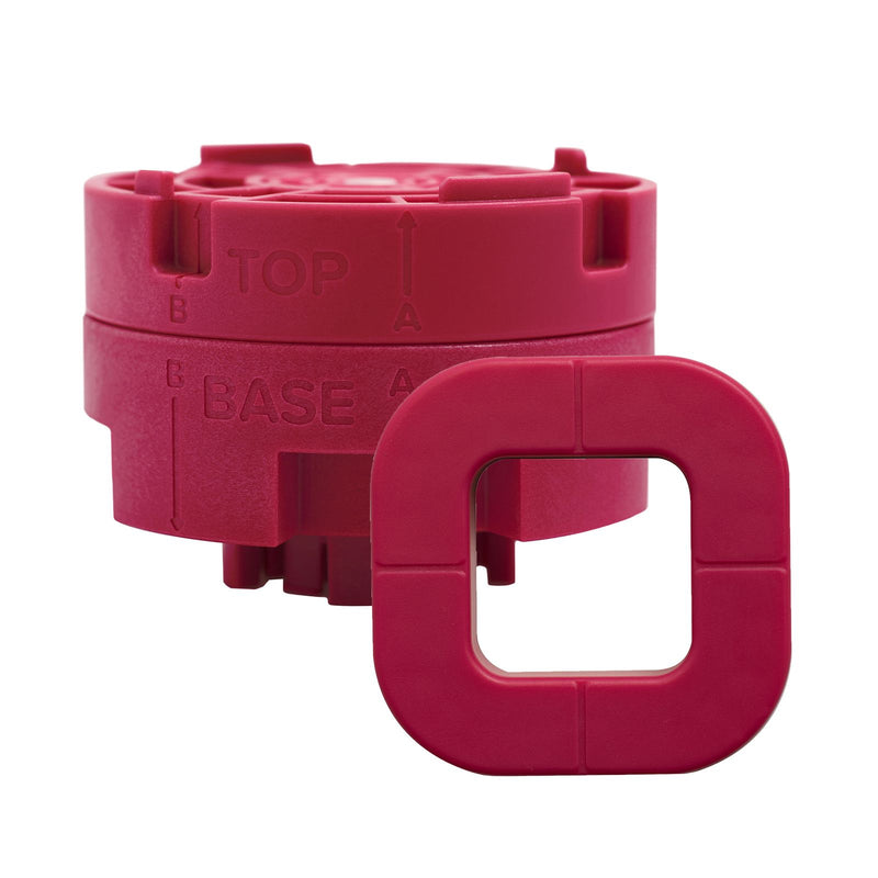 Afbeelding laden in galerijviewer, We r makers • button press inzetstuk vierkant ø32mm
