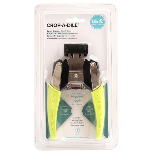 We r makers • crop-a-dile corner chomper stub deco