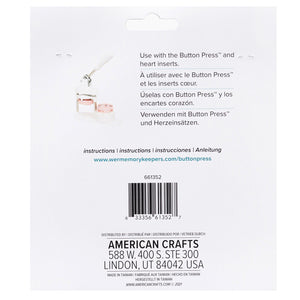 We r makers • button press navulling hart ø58mm 9pcs