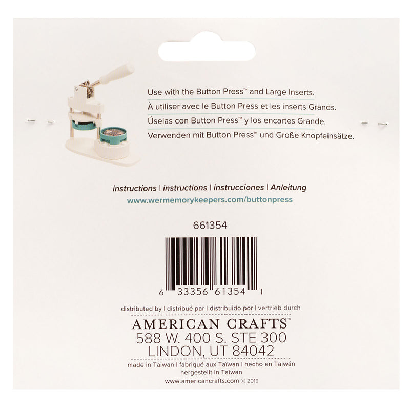 Afbeelding laden in galerijviewer, We r makers • button press rozetten set wit

