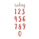 Sizzix • thinlits snijmal penseel nummers set x11