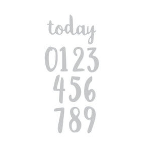 Sizzix • thinlits snijmal penseel nummers set x11