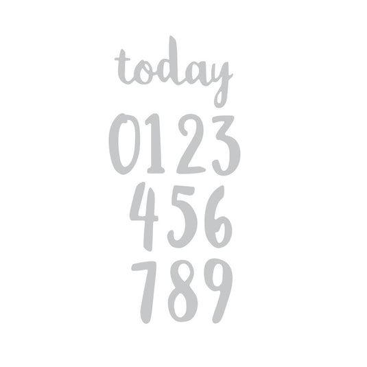 Sizzix • thinlits snijmal penseel nummers set x11