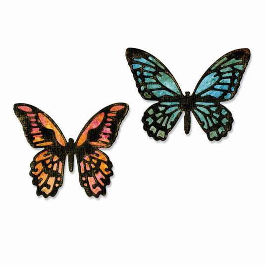 Sizzix • tim holtz thinlits die set detailed butterflies mini 4pcs