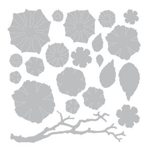Sizzix • tim holtz thinlits die set small tattered floral 21pcs