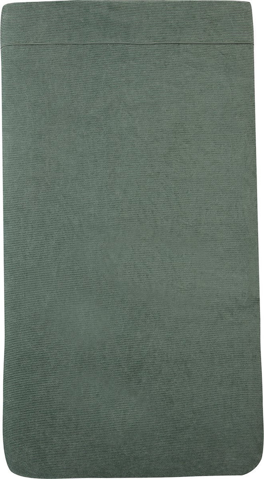 Witlof for kids ledikantdeken tuck-inn forest green velvet rib 60 x 120 cm