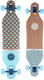longboard Nautical 104 x 25 cm blauw
