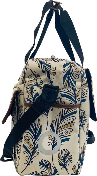 Willex shopper blue feather met schouderband