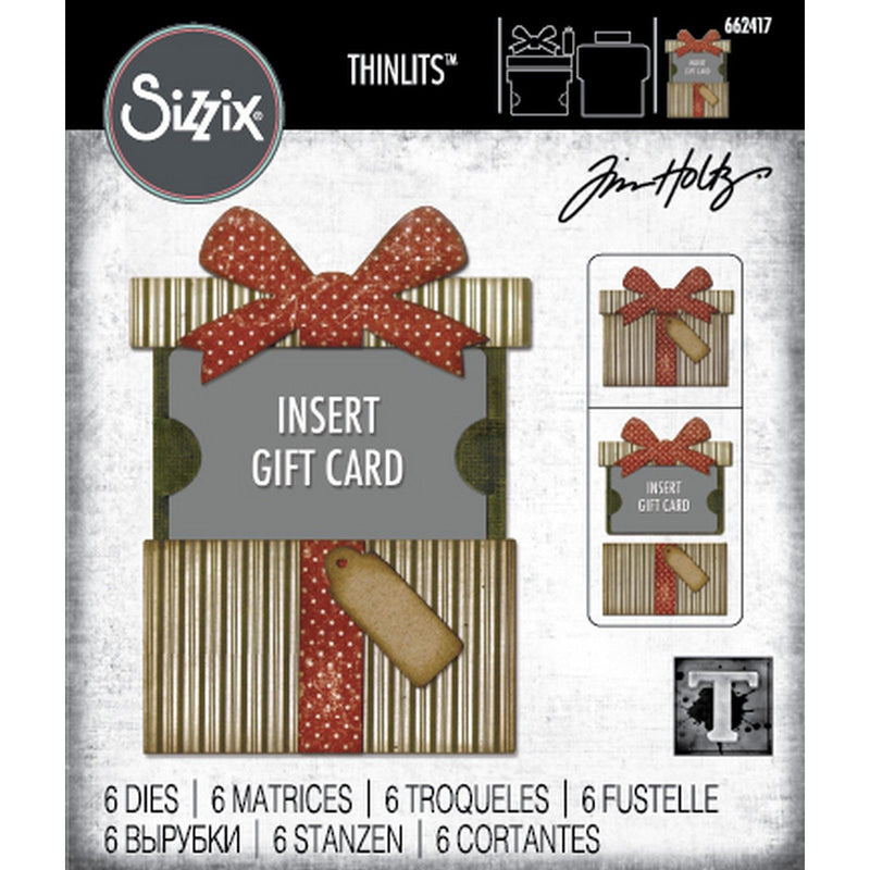 Afbeelding laden in galerijviewer, Sizzix • thinlits die set 6pcs gift card package by tim holtz
