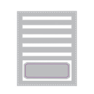 Sizzix • tim holtz thinlits die set stitched slots 2pcs