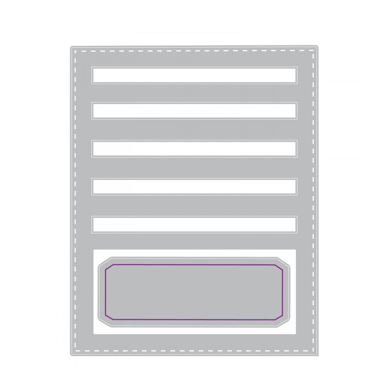 Afbeelding laden in galerijviewer, Sizzix • tim holtz thinlits die set stitched slots 2pcs
