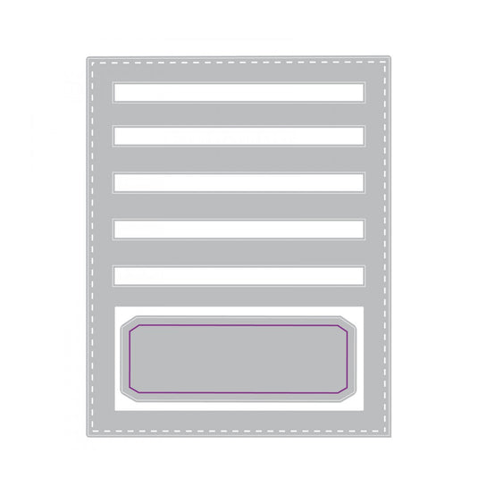 Sizzix • tim holtz thinlits die set stitched slots 2pcs