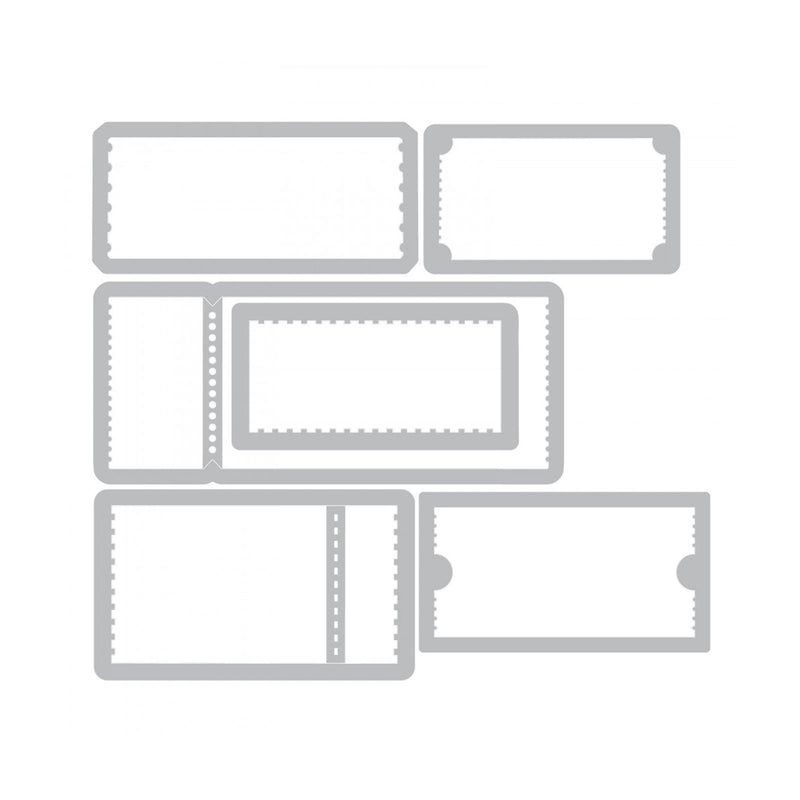 Afbeelding laden in galerijviewer, Sizzix • tim holtz thinlits die set alterations ticket booth 6pcs
