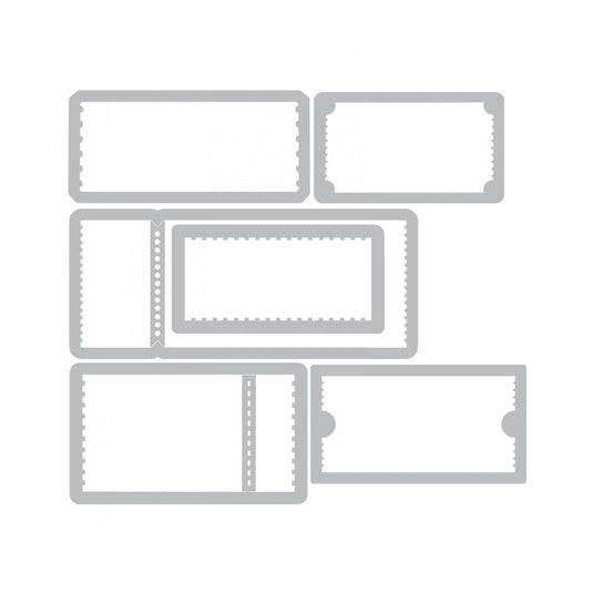 Sizzix • tim holtz thinlits die set alterations ticket booth 6pcs