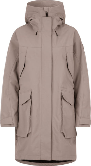 Didriksons thelma wns parka 10 dames outdoorjas - ash brown