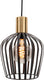 Eglo empoli hanglamp - e27 - ø 20 cm - zwart goud