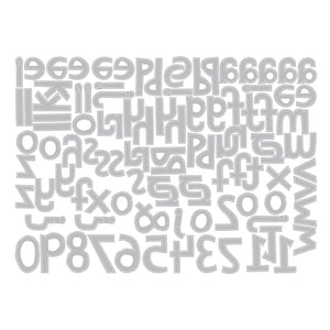 Sizzix • die set 102pcs alphanumeric cutout lower by tim holtz