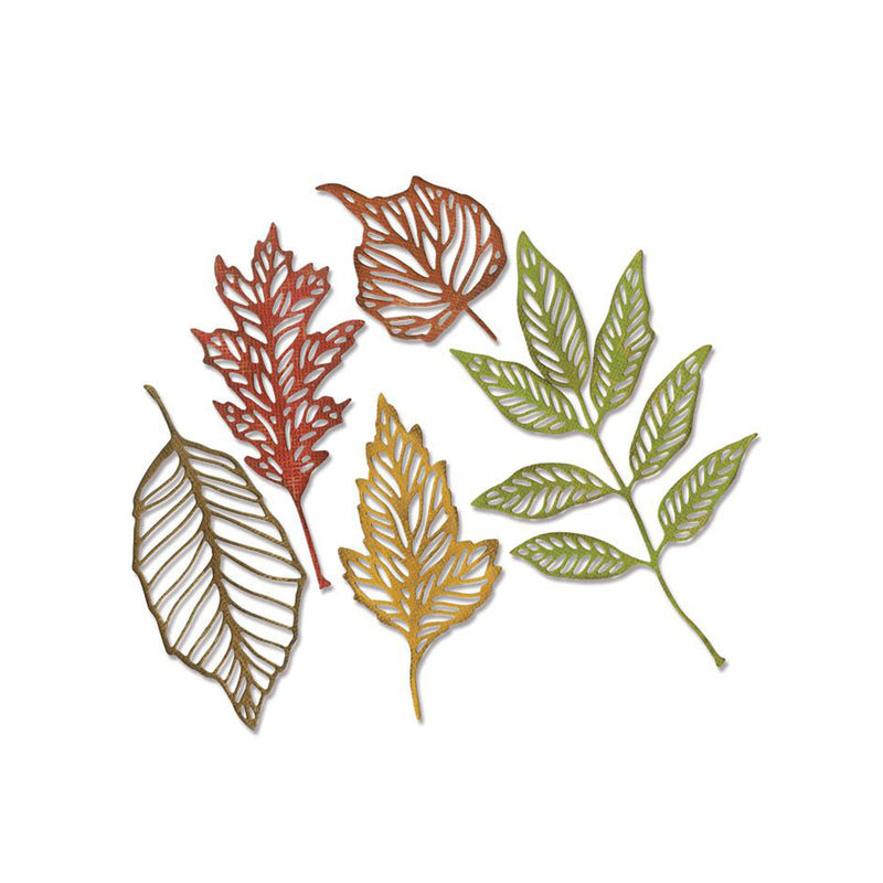Afbeelding laden in galerijviewer, Sizzix • tim holtz thinlits die set skeleton leaves 5pcs
