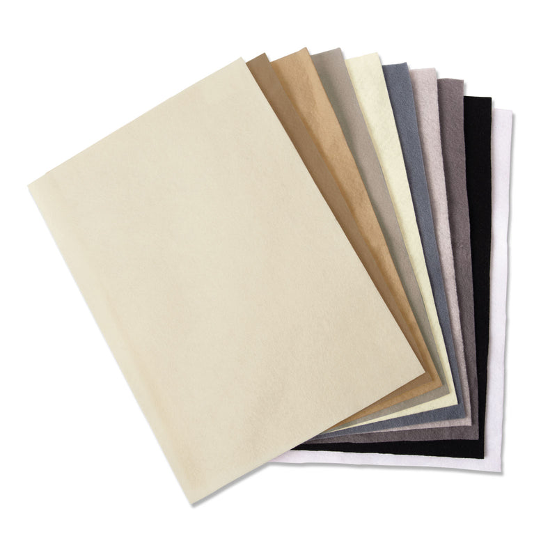 Afbeelding laden in galerijviewer, Sizzix • accessory felt sheets neutrals
