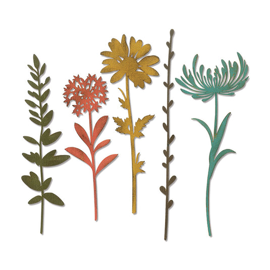 Sizzix • tim holtz thinlits die set wildflower stems