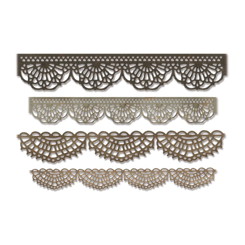 Afbeelding laden in galerijviewer, Sizzix • tim holtz thinlits die set crochet 4pcs
