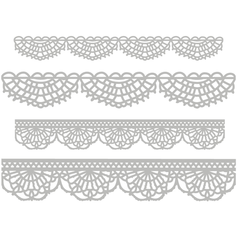 Afbeelding laden in galerijviewer, Sizzix • tim holtz thinlits die set crochet 4pcs
