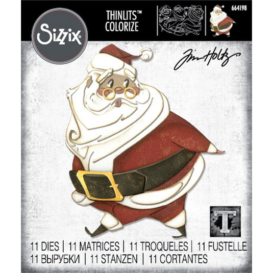 Sizzix • thinlits snijmal vrolijke kerstman