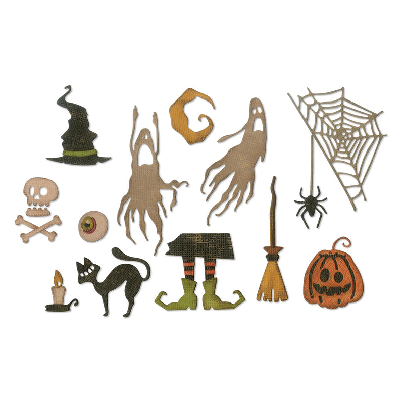 Afbeelding laden in galerijviewer, Sizzix • tim holtz thinlits die set frightful things

