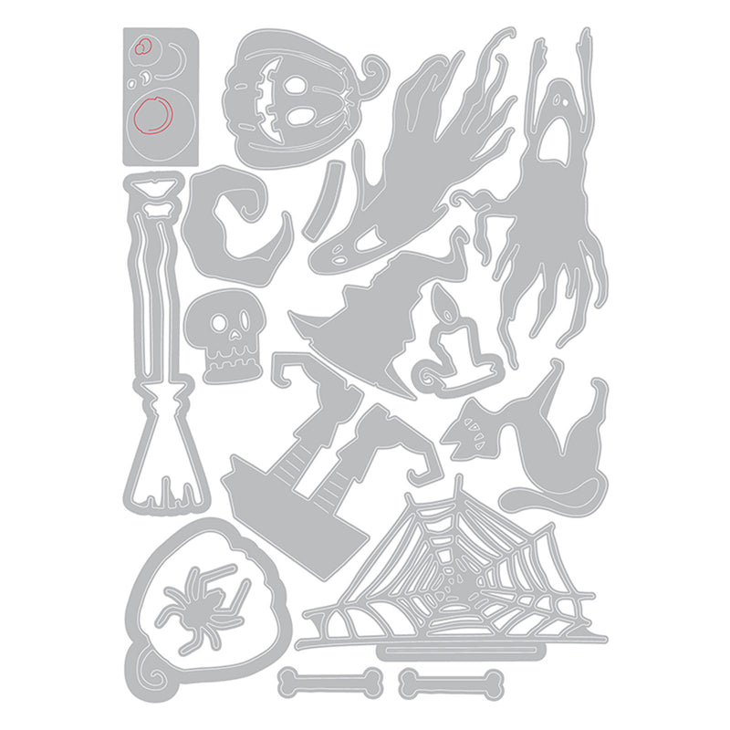 Afbeelding laden in galerijviewer, Sizzix • tim holtz thinlits die set frightful things
