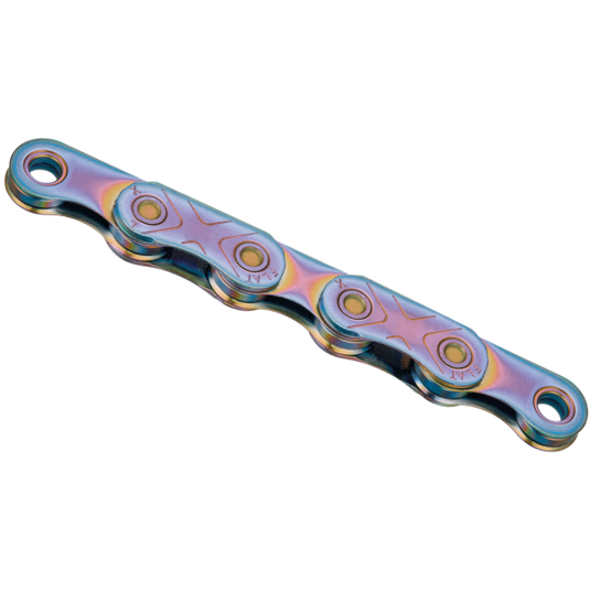 Kmc x-flat chain, aur blu 12 13 fach 126gl waxed