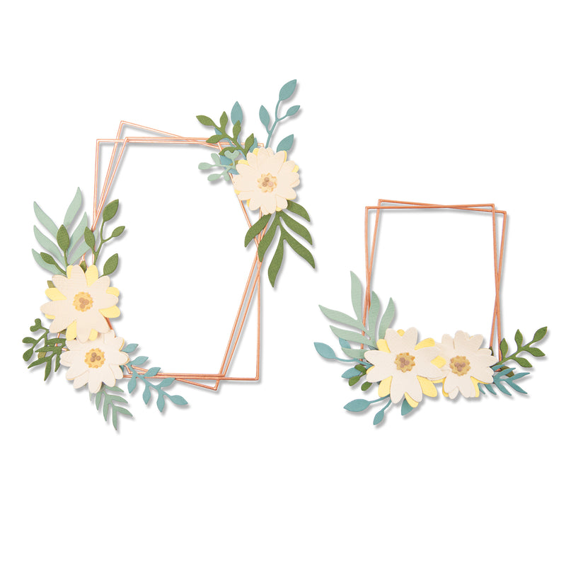 Afbeelding laden in galerijviewer, Sizzix • thinlits snijmal geo bloemenframe
