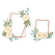Sizzix • thinlits snijmal geo bloemenframe