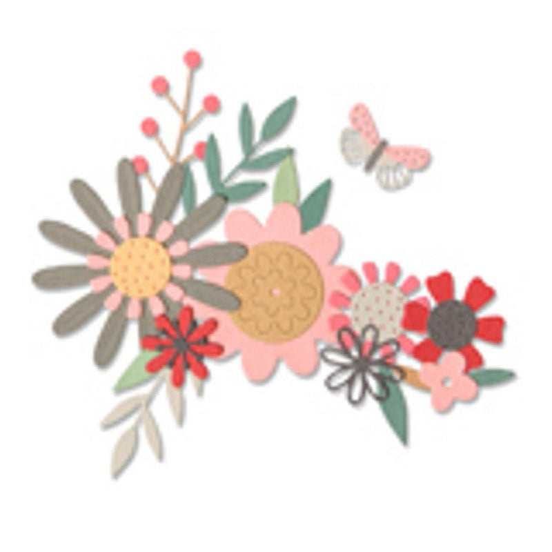 Afbeelding laden in galerijviewer, Sizzix • thinlits snijmal vette bloemen
