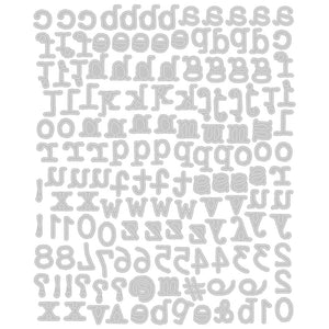 Sizzix • tim holtz thinlits die set alphanumeric tiny type lower