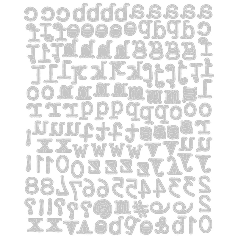 Afbeelding laden in galerijviewer, Sizzix • tim holtz thinlits die set alphanumeric tiny type lower
