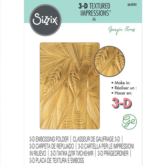 Sizzix • 3d textured impressions embossing folder fallen leaves