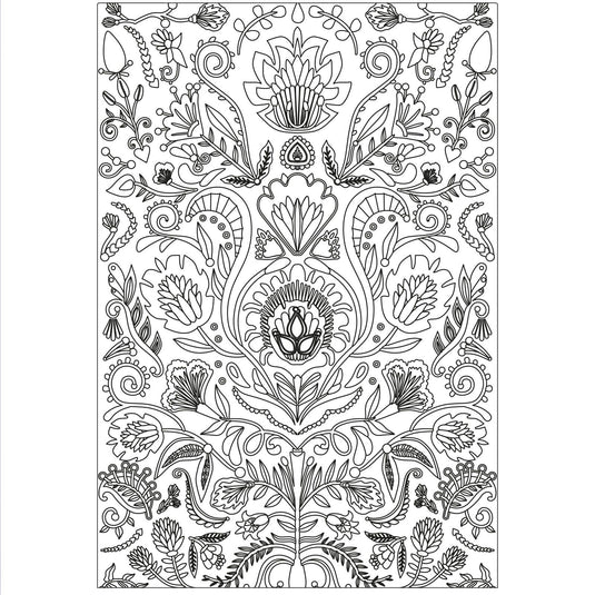 Sizzix • 3d textured impressions embossing folder folk doodle