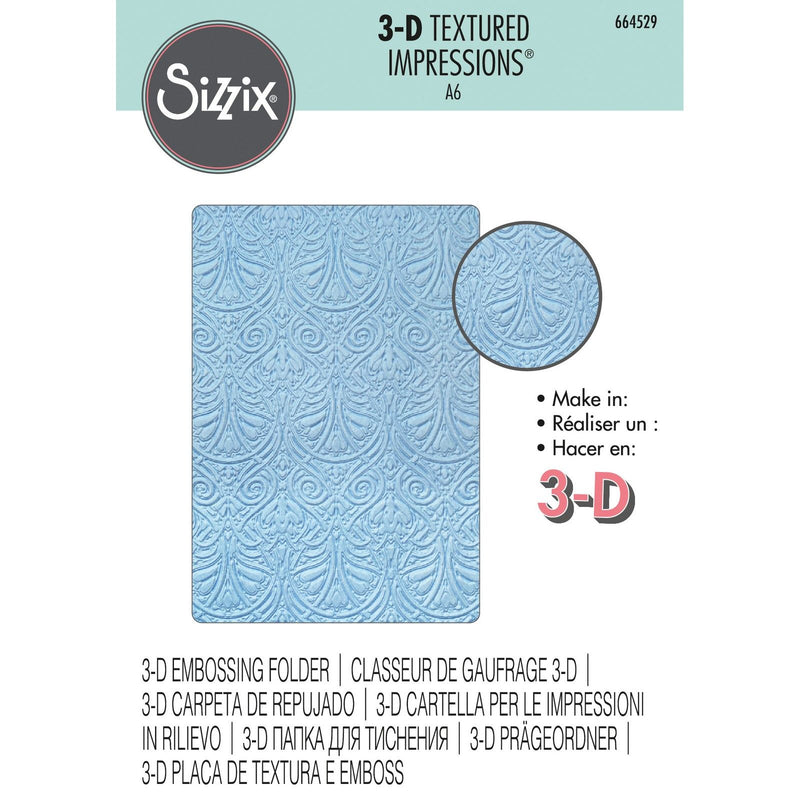 Afbeelding laden in galerijviewer, Sizzix • 3-d textured impressions embossing folder baroque
