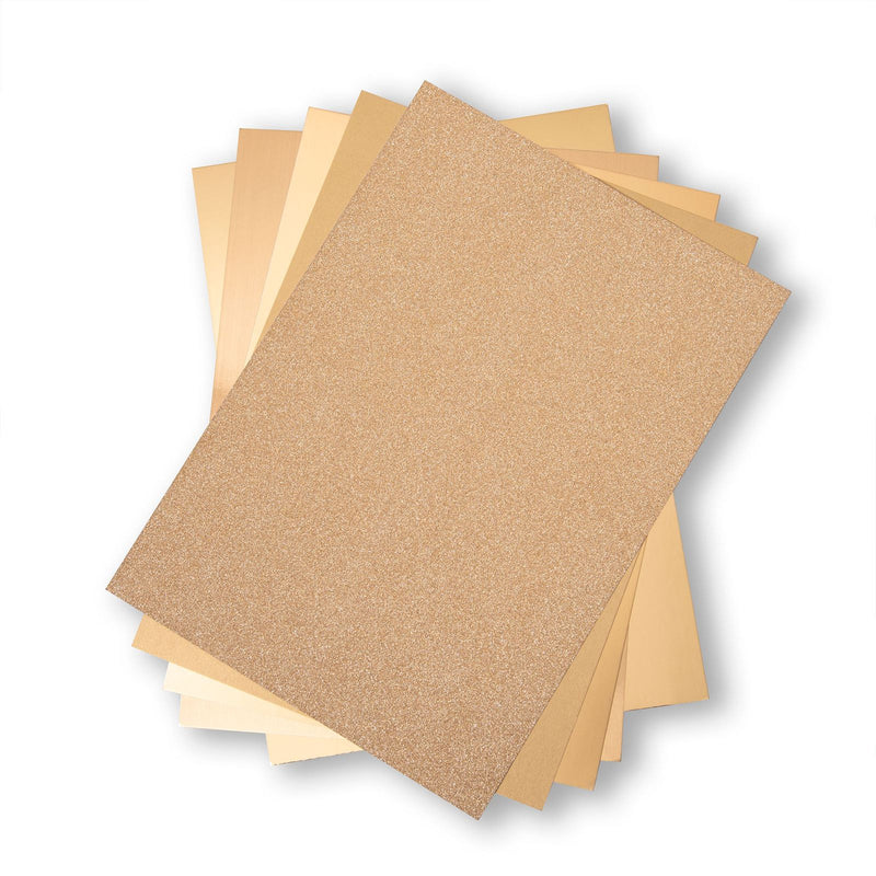 Afbeelding laden in galerijviewer, Sizzix • karton pak 20x29cm gold 50pcs
