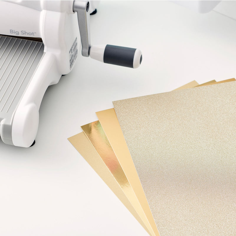 Afbeelding laden in galerijviewer, Sizzix • karton pak 20x29cm gold 50pcs
