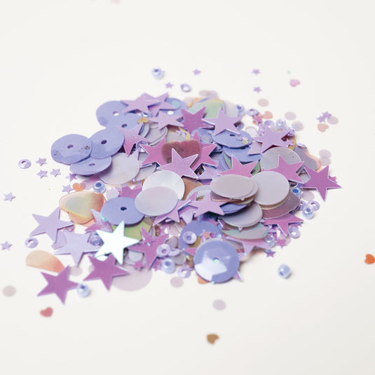 Sizzix • sequins beads lavender dust